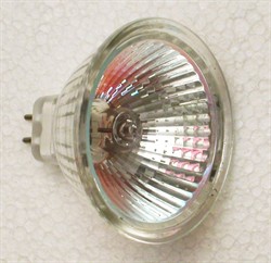 MR 16 halogen 20W 12V GU5,3 36° sort/sølv på bagside ingenlys bagud